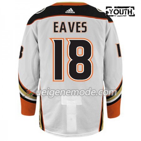 Kinder Eishockey Anaheim Ducks Trikot PATRICK EAVES 18 Adidas Weiß Authentic